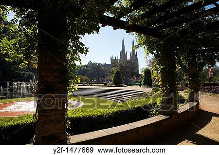 Sandringham Gardens, Hyde Park, and spire of Saint Mary's Cathedral, Sydney, Australia View Large Photo Image Stock Photo - Sandringham Gardens, Hyde Park, and spire of Saint Mary's Cathedral, Sydney, Australia. Fotosearch