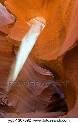 Sandstone formation at Lower Antelope Canyon with sunbeam, Slot Canyon, Arizona, USA View Large Photo Image Stock Image - Sandstone formation at Lower Antelope Canyon with sunbeam, Slot Canyon, Arizona, USA. Fotosearch