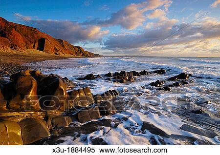 Sandymouth on the North Cornwall coast, Bude, Cornwall, England, United Kingdom View Large Photo Image Stock Photography - Sandymouth on the North Cornwall coast, Bude, Cornwall, England, United Kingdom. Fotosearch