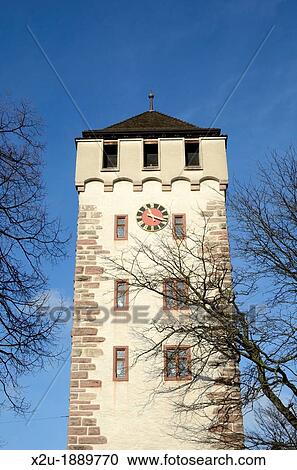 Sankt Johann Tor bell tower, Basel, Switzerland View Large Photo Image Stock Image - Sankt Johann Tor bell tower, Basel, Switzerland. Fotosearch