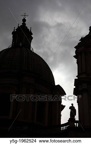 Sant? Agnese in Agone church in piazza navona square rome italy. View Large Photo Image Picture - Sant? Agnese in Agone church in piazza navona square rome italy.. Fotosearch