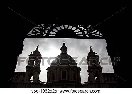 Sant? Agnese in Agone church in piazza navona square rome italy. View Large Photo Image Stock Photography - Sant? Agnese in Agone church in piazza navona square rome italy.. Fotosearch