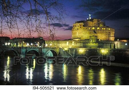 Sant? Angelo Castle. Rome. Italy. View Large Photo Image Stock Image - Sant? Angelo Castle. Rome. Italy.. Fotosearch