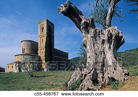 Sant? Antimo's abbey. Tuscany, Italy View Large Photo Image Stock Photo - Sant? Antimo's abbey. Tuscany, Italy. Fotosearch