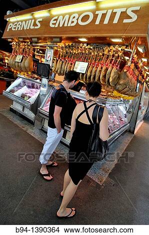 Sant Josep market (aka La Boqueria), Barcelona, Catalonia, Spain View Large Photo Image Picture - Sant Josep market (aka La Boqueria), Barcelona, Catalonia, Spain. Fotosearch