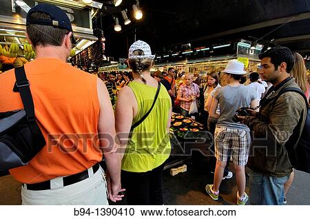 Sant Josep market (aka La Boqueria), Barcelona, Catalonia, Spain View Large Photo Image Stock Image - Sant Josep market (aka La Boqueria), Barcelona, Catalonia, Spain. Fotosearch
