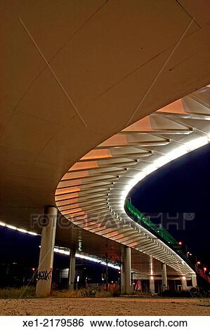 Sant Lluc bridge at night, Badalona, Catalonia, Spain View Large Photo Image Stock Photograph - Sant Lluc bridge at night, Badalona, Catalonia, Spain. Fotosearch