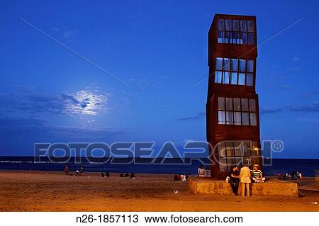 Sant Miquel beach, Barceloneta, Barcelona View Large Photo Image Stock Image - Sant Miquel beach, Barceloneta, Barcelona. Fotosearch