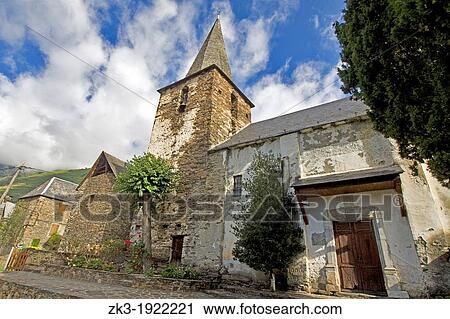 Sant Peir ad Vincula Church of Bausen, Val d? Aran View Large Photo Image Stock Image - Sant Peir ad Vincula Church of Bausen, Val d? Aran. Fotosearch