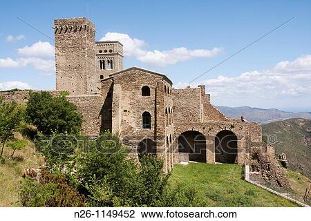 Sant Pere de Rodes Benedictine monastery Xth to XIIth centuries Spain, Catalonia, Girona province, Alt Empord?, El Port de la Selva View Large Photo Image Stock Image - Sant Pere de Rodes Benedictine monastery Xth to XIIth centuries Spain, Catalonia, Girona province, Alt Empord?, El Port de la Selva. Fotosearch