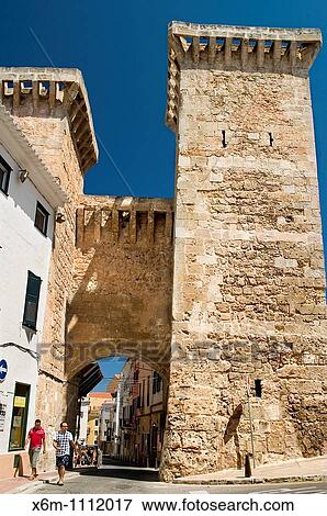 Stock Photo - Sant Roc arch Mao Minorca, Balearic Islands, Spain, Europe. Fotosearch