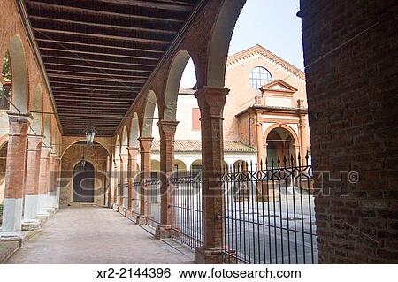 Santa Ana cloister, Ferrara, Emilia Romagna, Italy. View Large Photo Image Stock Photograph - Santa Ana cloister, Ferrara, Emilia Romagna, Italy.. Fotosearch