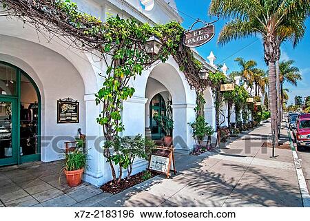 Santa Barbara, Historic El Paseo shops on State Street in the city of Santa Barbara in southern California. View Large Photo Image Stock Photograph - Santa Barbara, Historic El Paseo shops on State Street in the city of Santa Barbara in southern California.. Fotosearch