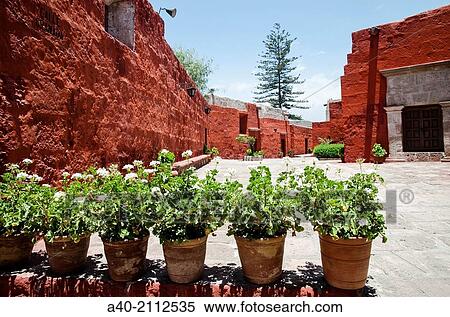 Santa Catalina of Siena Monastery 1579. Arequipa. Peru. UNESCO World Heritage Site. View Large Photo Image Stock Photography - Santa Catalina of Siena Monastery 1579. Arequipa. Peru. UNESCO World Heritage Site.. Fotosearch