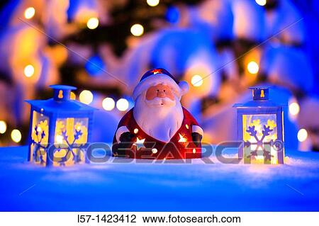 Santa Claus and lantern View Large Photo Image Stock Image - Santa Claus and lantern. Fotosearch