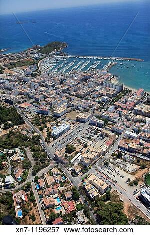 Santa Eularia del Riu, Ibiza, Balearic Islands, Spain View Large Photo Image Stock Photo - Santa Eularia del Riu, Ibiza, Balearic Islands, Spain. Fotosearch