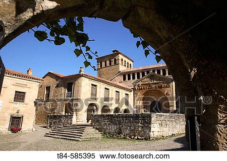 Santa Juliana Romanesque collegiate church. Santillana del Mar. Cantabria, Spai View Large Photo Image Stock Photography - Santa Juliana Romanesque collegiate church. Santillana del Mar. Cantabria, Spai. Fotosearch