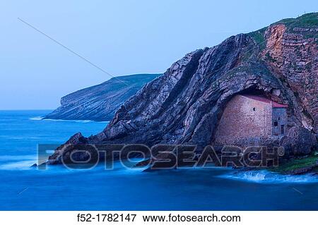 Santa Justa beach, Ubiarco, Bay of Biscay, Cantabria, Spain, Europe. View Large Photo Image Stock Photo - Santa Justa beach, Ubiarco, Bay of Biscay, Cantabria, Spain, Europe.. Fotosearch