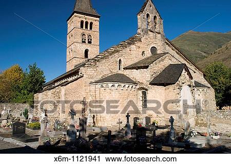 Santa Maria church Arties village Aran Valley Lerida province Catalonia, Spain, Europe View Large Photo Image Stock Image - Santa Maria church Arties village Aran Valley Lerida province Catalonia, Spain, Europe. Fotosearch