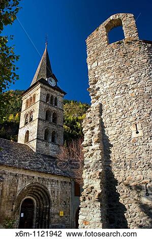 Santa Maria church Arties village Aran Valley Lerida province Catalonia, Spain, Europe View Large Photo Image Stock Image - Santa Maria church Arties village Aran Valley Lerida province Catalonia, Spain, Europe. Fotosearch