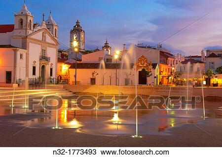 Santa Maria Church, Infante dom Enrique Square, Lagos, Algarve, Portugal, Europe View Large Photo Image Stock Image - Santa Maria Church, Infante dom Enrique Square, Lagos, Algarve, Portugal, Europe. Fotosearch