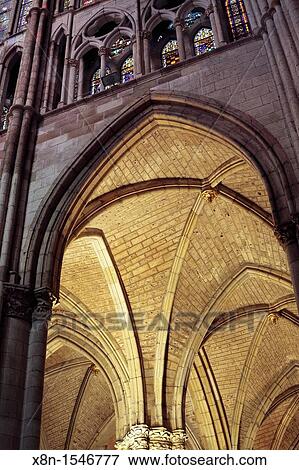 Stock Photo - Santa Maria de Leon Cathedral, Leon, Castile and Leon, Spain. Fotosearch