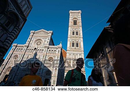 Santa Maria del Fiore cathedral and Giotto tower, Florence, Tuscany, Italy View Large Photo Image Picture - Santa Maria del Fiore cathedral and Giotto tower, Florence, Tuscany, Italy. Fotosearch