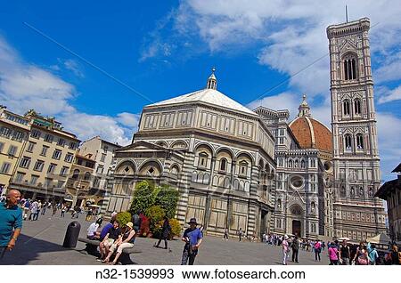 Santa Maria del Fiore cathedral on Piazza del Duomo, Florence, Tuscany, Italy View Large Photo Image Stock Image - Santa Maria del Fiore cathedral on Piazza del Duomo, Florence, Tuscany, Italy. Fotosearch
