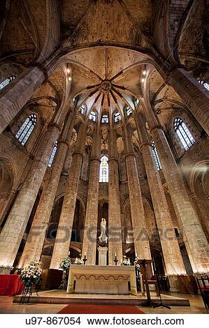 Santa Maria del Mar. Barcelona. Catalonia, Spain View Large Photo Image Picture - Santa Maria del Mar. Barcelona. Catalonia, Spain. Fotosearch