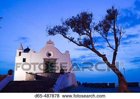 Santa Maria del Saccorso Church - Evening. Ischia. Forio. Bay of Naples. Campania. Italy. View Large Photo Image Stock Photo - Santa Maria del Saccorso Church - Evening. Ischia. Forio. Bay of Naples. Campania. Italy.. Fotosearch
