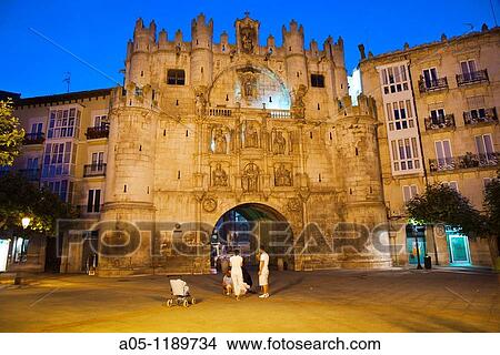 Santa Maria Gate. Burgos. Castilla-Leon. Road to Santiago. Spain. View Large Photo Image Picture - Santa Maria Gate. Burgos. Castilla-Leon. Road to Santiago. Spain.. Fotosearch
