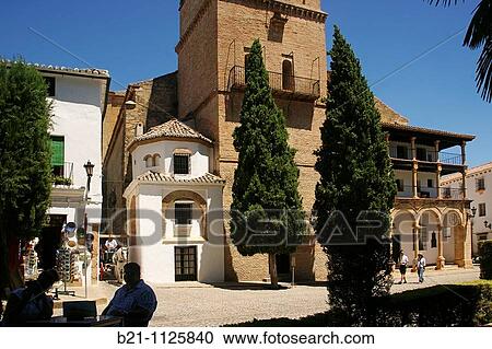 Santa Maria la Mayor church, Ronda, Malaga province, Andalusia, Spain View Large Photo Image Stock Image - Santa Maria la Mayor church, Ronda, Malaga province, Andalusia, Spain. Fotosearch