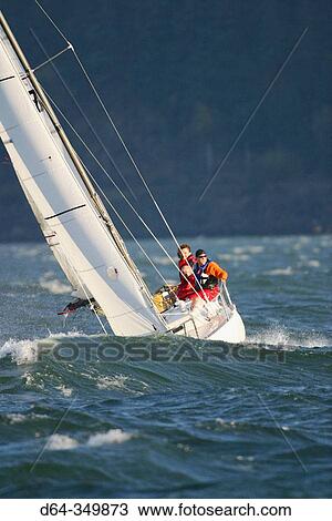 Santana 27? sailboat? Mirage? on the Columbia near Hood River. Oregon, USA View Large Photo Image Stock Image - Santana 27? sailboat? Mirage? on the Columbia near Hood River. Oregon, USA. Fotosearch
