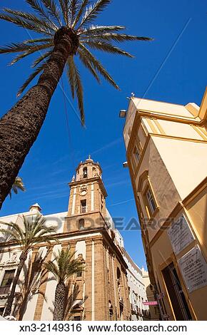 Santiago church, Plaza Catedral or Cathedral Square, CBdiz City, Andalusia, Spain, Europe. View Large Photo Image Stock Photograph - Santiago church, Plaza Catedral or Cathedral Square, CBdiz City, Andalusia, Spain, Europe.. Fotosearch