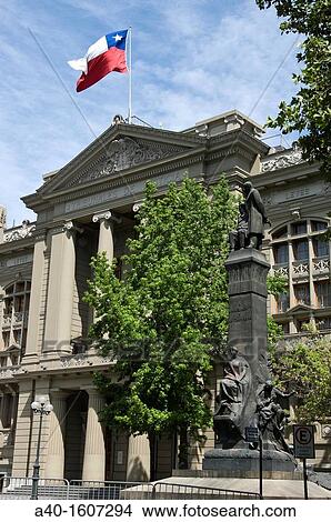 Santiago de Chile city. Ministry of Justice building. View Large Photo Image Picture - Santiago de Chile city. Ministry of Justice building.. Fotosearch