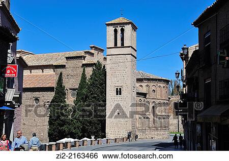 Stock Photograph - Santiago del Arrabal mudejar church, XIIIth century, Toledo, Spain. Fotosearch
