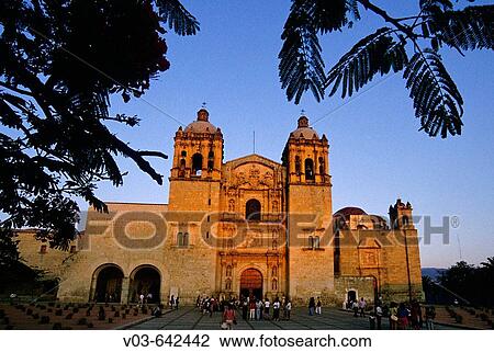 Stock Image - Santo Domingo Church, Oaxaca. Mexico.. Fotosearch