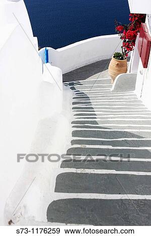Santorini view, Oia, Cyclades Islands, Greece View Large Photo Image Stock Photo - Santorini view, Oia, Cyclades Islands, Greece. Fotosearch