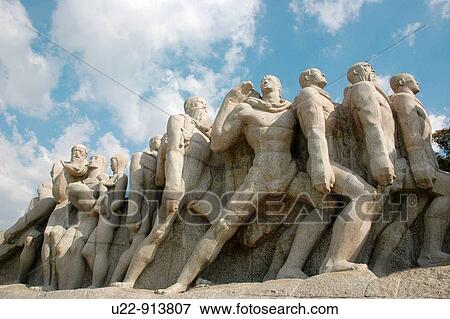 Sao Paulo (Brazil): the Monumento as Bandeiras, at Parque Ibirapuera View Large Photo Image Stock Photo - Sao Paulo (Brazil): the Monumento as Bandeiras, at Parque Ibirapuera. Fotosearch