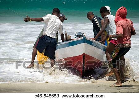 Stock Image - Sao Pedro Village. S? o Vicente island. Cape Verde. Fotosearch