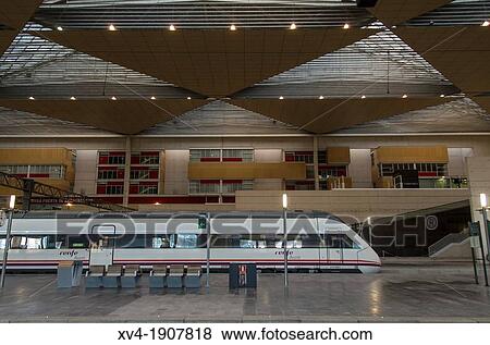Saragosse train station, Aragon, Spain View Large Photo Image Stock Photo - Saragosse train station, Aragon, Spain. Fotosearch