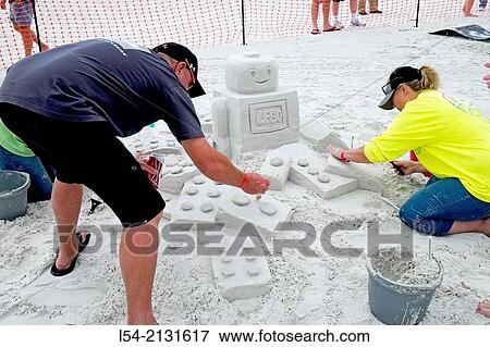 Sarasota Florida Siesta Key Crystal Classic Master Sand Sculpting Competition FL. View Large Photo Image Stock Photo - Sarasota Florida Siesta Key Crystal Classic Master Sand Sculpting Competition FL.. Fotosearch