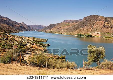 Saucelle reservoir in the Arribes del Duero Vilvestre Salamanca Castilla Le? n Spain View Large Photo Image Stock Image - Saucelle reservoir in the Arribes del Duero Vilvestre Salamanca Castilla Le? n Spain. Fotosearch