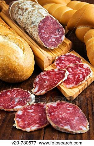 Sausages from Felino. Emilia-Romagna, Italy View Large Photo Image Stock Photo - Sausages from Felino. Emilia-Romagna, Italy. Fotosearch