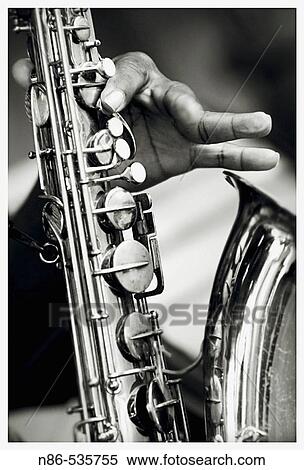 Stock Photography - Saxophone player. Fotosearch