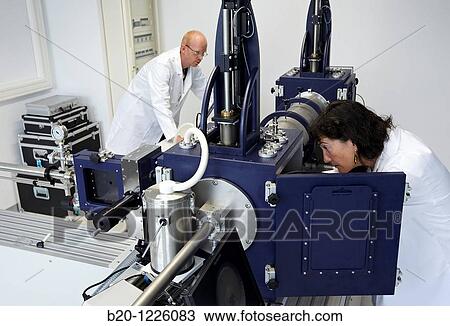 Stock Image - SAXS (Small-angle X-ray scattering), Materials Physics Center. Fotosearch
