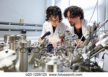 Stock Photography - Scanning tunneling microscope (STM) in ultra-high vacuum (UHV), Nanophysics laboratory, Materials Physics Center. Fotosearch