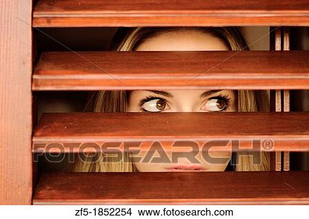 Scared young woman View Large Photo Image Picture - Scared young woman. Fotosearch
