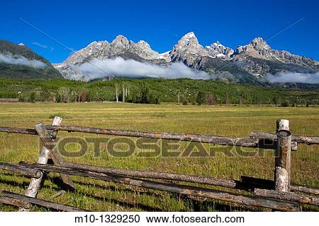 Scene of Grand Tetons View Large Photo Image Stock Image - Scene of Grand Tetons. Fotosearch