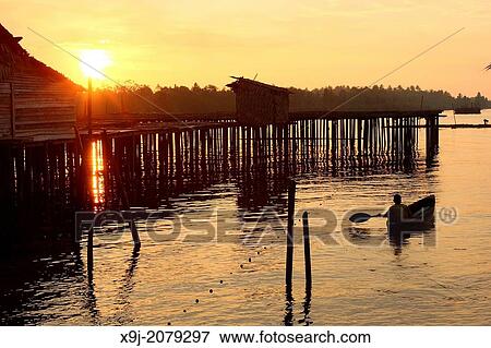 Scenic View of Sun Rise, Sarawak, Borneo. View Large Photo Image Stock Photo - Scenic View of Sun Rise, Sarawak, Borneo.. Fotosearch